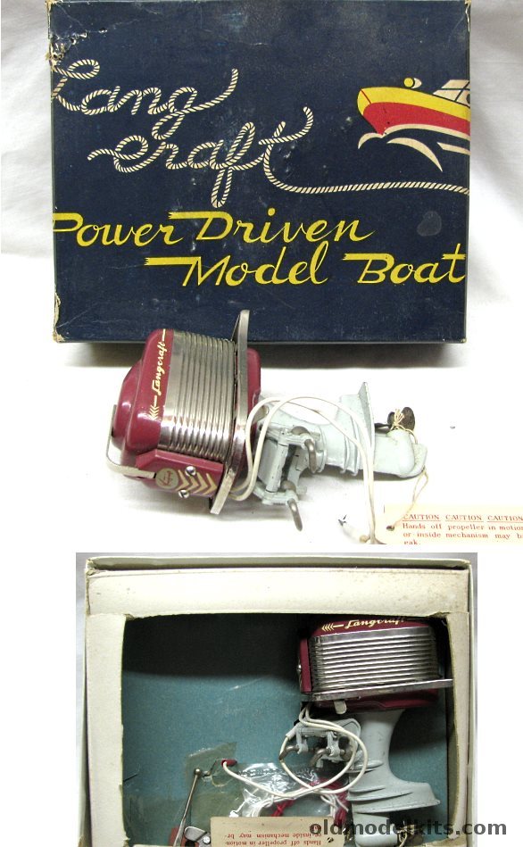 Langcraft Electric Outboard Motor plastic model kit